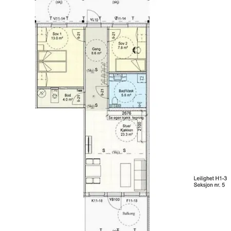 Modern With Two Bedrooms *